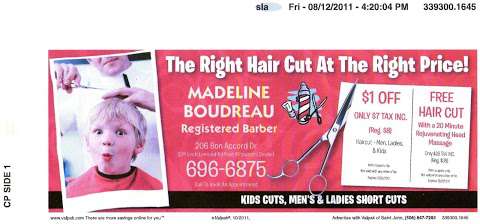 Madeline Boudreau Registered Barber